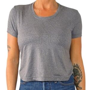Adidas Crop Top Active Short Sleeve Grey X Small